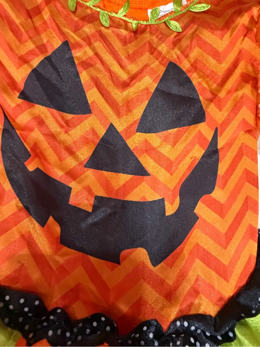 Kids Orange Pumpkin Tulle Dress Costume Size Small